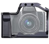 Hersmay EOS M5 / M50 II Cage, gabbia per fotocamera Canon EOS M5 M50 M50 Mark II con vite a sgancio rapido da 1/4" 3/8" e scarpa fredda per monitor fotocamera, microfono luce di riempimento
