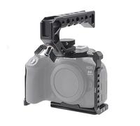 Hersmay EOS R6 II Gabbia per fotocamera con manico superiore per Canon EOS R6 Mark II Mirrorless Camera Film in lega di alluminio Film Making Camera Video Cage con supporto per scarpe