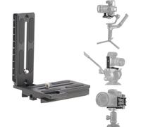 Hersmay Fotocamera verticale piastra a sgancio rapido L angolo per Zhiyun Crane 2 3 LAB Weebill 2 3 Weebill-S Gimbal Stabilizer compatibile con Manfrotto treppiede testa a sfera