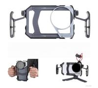 Hersmay Kit di supporto video universale per telefono con manici + adattatore per filtro filettato da 67 mm per iPhone 16 15 14 13 Vlog Live Stream Filmmaking registrazione video con supporto a