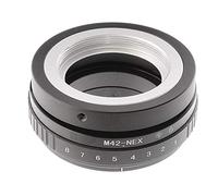 Hersmay M42-NEX Tilt-Shift 360° Adattatore per obiettivo M42 su E-Mount per Sony NEX5 NEX-F3 A6000 A6100 A6300 A6400 A6500 A6600 A500 A5100 A3500 Alpha A7 A7. Fotocamera R A7S II III IV A9 DSLR