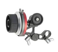 Hersmay Mini Follow Focus in metallo con stop A/B e morsetto ad asta da 15 mm con cinghia NATO Rail Gear Ring DLSR Rig per fotocamere Cinema DSLR/Mirrorless