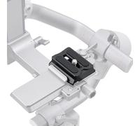Hersmay Piastra di Base a Sgancio Rapido per DJI Ronin RS3 Mini/RS4 PRO, per Fotocamere Mirrorless Sony, Canon, Nikon e DSLR, con Vite da 1/4"-20 e Anello a D, in Lega di Alluminio di Precisione CNC