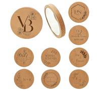 HERSTL Specchio Compatto In Legno Personalizzato, Regali Personalizzati Per La Richiesta Alle Damigelle, Bomboniere Incise Per Gli Invitati, Souvenir Rustici Per La Festa Di Nozze