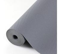 Hersvin 80cmx500cm Tappetino per Cassetti, Tappetini Non-adesivo EVA Plastica Rotolo Carta per Mensola Cassetto Frigorifero Tavolo Mobile Cucina Lavello Ripiani (Grigio Scuro/Puntino)