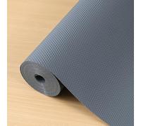Hersvin Tappetino per Cassetti Cucina, Ispessito Non-adesivo Rotolo Plastica, Tappetini Salva Mobili, Rivestimento Protezione Ripiani, Proteggi Superficie (Grigio Grande Diamante, 44x500cm)