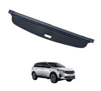 HERTC Copertura Bagagliaio per Peugeot 308 Travel Edition 2008-2013, Auto Copertura Bagagliaio Retrattile Conservazione Organizzare Impermeabile Privacy,Leather Material
