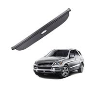 HERTC Copertura Bagagliaio Retrattile Auto per Mercedes Benz ML W166 ML320 ML350 ML400 500 2012-2017, Tronco Cappelliera Coperchi Cover Durevole Baule Privacy Styling Accessori,Normal-Schwarz