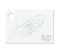Herterich Products Airbrush Stencil for Space Galaxy | Tattoo and Graffiti Stencil Template | Precise Galaxy Design | Riutilizzabile e resistente ai solventi