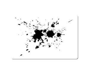 Herterich Products Airbrush Stencil Splash No. 5 | Stencil per graffiti e tatuaggi | Riutilizzabile e resistente ai solventi | Mylar 0,1-0,2 cm | Per spray, acrilico e aerografo