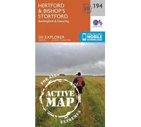 Hertford and Bishop's Stortford (Map) OS Explorer Active Map
