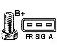 Herth+Buss Elparts Alternatore Generatore 90A 14V per Ford Ka 1.3i 1.6i 1.6