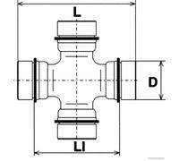 HERTH+BUSS JAKOPARTS J2921000 Snodo, albero cardanico per NISSAN