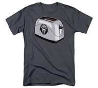 HERTL Battlestar Galactica Frakkin Toaster Cylon Charcoal Men's T-Shirt Unisex Black Tee XXL