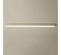 Hertl Decorazione minimalista Plafoniera lineare a LED Corridoio moderno Plafoniera da incasso a soffitto Barra in metallo Nero Apparecchio di illuminazione a striscia lunga Plafoniera da ufficio bian