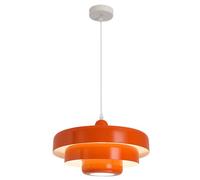 Hertl Lampada a sospensione in metallo nordico, lampade a sospensione moderne di metà secolo, design a 3 strati, lampadario a soffitto vintage in metallo da 13,7 pollici for soggiorno, corridoio, lamp