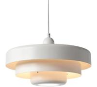 Hertl Lampada a sospensione in metallo stile nordico, paralume a sospensione con personalità creativa, lampada a sospensione superiore con montaggio a incasso, lampadario singolo con base E27, apparec