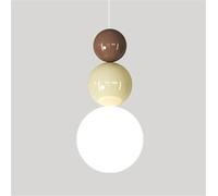 Hertl Lampada da soffitto con montaggio a incasso, lampada a sospensione in stile nordico, paralume creativo in acrilico, lampada a sospensione con illuminazione a tre colori a LED, apparecchi di illu