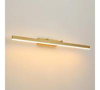 Hertl Lampada frontale a specchio color oro Lampada da bagno moderna, illuminazione a LED for immagini e display, lampade da parete regolabili for vanità da bagno for bagno del ristorante dell'hotel(M