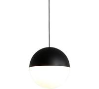 Hertl Lampadari in vetro metallo in stile nordico, paralumi creativi a sospensione sferici, lampade da soffitto a incasso, lampada a sospensione singola a bocca di lumaca E27, illuminazione decorativa