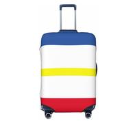 HERTqwop Bandiera del Cantone del Meclemburgo Copertura per valigie Protezione antigraffio per bagagli Adatto per bagagli da 45,7 a 81,7 cm, Nero , S