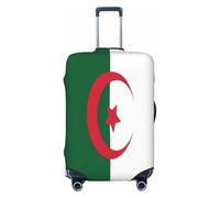 HERTqwop Bandiera dell'Algeria - Copertura protettiva per valigia, antigraffio, adatta per bagagli da 45,7 a 81,7 cm, Nero , L