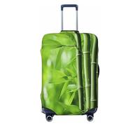 HERTqwop Copertura per valigie con motivo foresta di bambù dopo la pioggia, antigraffio, adatta per bagagli da 45,7 a 81,7 cm, Nero , M