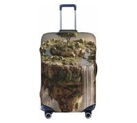HERTqwop Floating Island - Copertura protettiva per valigia, antigraffio, adatta per bagagli da 45,7 a 81,7 cm, Nero , L