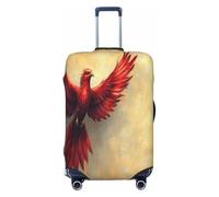 HERTqwop The Red Eagle - Copertura protettiva per valigia, antigraffio, adatta per bagagli da 45,7 a 81,7 cm, Nero , L