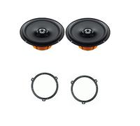 Hertz DCX 165.3 Coppia Di Altoparlanti Coassiali Da 165 mm a Due Vie con supporti compatibili con Fiat Panda 169 dal 2003 al 2012 Predisposizione posteriore