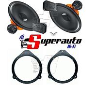 Hertz DSK 165 dsk165.3 Altoparlanti 2 vie + supporti casse Compatibile con Audi A4 dal 2001 al 2008 e A3 dal 2004