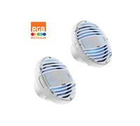 Hertz HMX 6.5 LD-TW - Coppia di altoparlanti coassiali marine 165mm bianco con illuminazione LED RGB Integrata