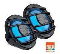 Hertz HMX 6.5 S LD Coppia ALTOPARLANTI Marine Nautici per Barca Nero LED RGB