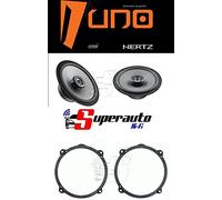Hertz LINEA UNO Altoparlanti coassiali da 165 mm X165 (220 W) + supporti casse compatibili con Chevrolet Captiva Anteriore 165 cm