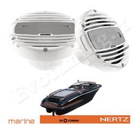 Coppia Altoparlanti Coassiali Hertz Marine HMX 6.5 165 mm 4 Ohm Bianco 75 W RMS