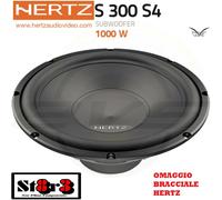 Hertz S 300 S4 Subwoofer 30 cm 12" 1000 Watt sub Casse Auto 250 Watt rms bassi