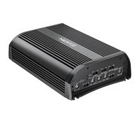 Hertz SP 4.500 amplificatore 4 canali 4x150W a 2 Ohm 600W RMS totali, THD 0,02%, S/N 100 dB, crossover regolabile, ingressi alto e basso livello, bass boost regolabile
