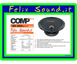 HERTZ SPL MID-WOOFER SV 250.1 500W 25 cm ( prezzo per 1 Pezzo)