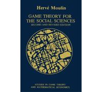 Herve Moulin Game Theory for the Social Sciences (Tascabile)