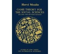 Herve Moulin Game Theory for the Social Sciences (Tascabile)