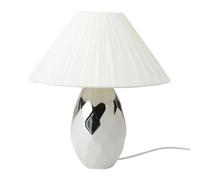 Hervit 00420- LAMPADA GRES BIANCO/ARG.DIA.45X50CM(H)
