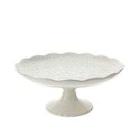 Hervit Alzata in porcellana bianca, alzatina per torta, cupcake "Romance" D26xH11 cm