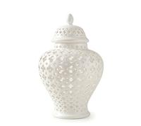 Hervit Anfora potiche Porcellana Bianca 25x39 cm 26841