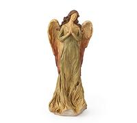 Hervit Angelo Resina Verde/Rosso 40Cm Effetto Legno