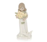 HERVIT ART. 23916 BAMBINA MAZZO FIORI PORCELLANA 12,5CM(H)