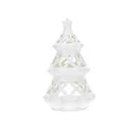 Hervit art.26142 alberino portatealite porcellana traforo 23cm bianco