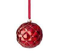Hervit art.27588 box 3 sfere vetro Chester rosse dia.8