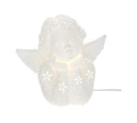 Hervit art. 28216 lampada angelo porcellana traforata 24x23cm