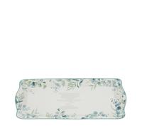 HERVIT art. 28659 vassoio porcellana Botanic verde 35x15cm