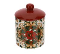 HERVIT ART. 28682 BISCOTTIERA PORCELLANA DIA.11.5X16CM CHRISTMAS BUKHARA